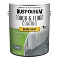 Rust-Oleum 1 gal Floor Coating, Gloss Finish, Pewter, Water Base 320474