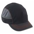 Skullerz By Ergodyne Bump Cap, Short Brim Baseball, ABS, Hook-and-Loop Suspension, Black, Fits Hat Size XL 8950XL