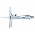 Insize Depth Micrometer, 4" L Base, Flat Anvil 3240-1