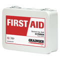 Zoro Select First Aid Kit, Metal, 25 Person 59384