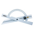Insize Protractor, 15-11/16" L, LCD, Carbon steel 4797-200
