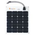 Grape Solar Monocrystalline Solar Panel, 50 W, 17.7V DC, 2.8 A, 36 Cells, Wire Lead GS-FLEX-50W
