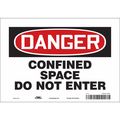 Condor Safety Sign, 7 in Height, 10 in Width, Vinyl, Vertical Rectangle, English, 465J88 465J88