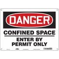 Condor Safety Sign, 10 in Height, 14 in Width, Aluminum, Horizontal Rectangle, English, 465K43 465K43