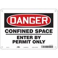 Condor Safety Sign, 7 in Height, 10 in Width, Polyethylene, Vertical Rectangle, English, 465K46 465K46