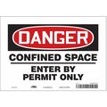 Condor Safety Sign, 7 in Height, 10 in Width, Vinyl, Vertical Rectangle, English, 465K48 465K48