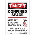 Condor Safety Sign, 10 in Height, 7 in Width, Vinyl, Horizontal Rectangle, English, 465L88 465L88