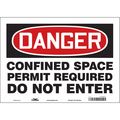 Condor Safety Sign, 10 in Height, 14 in Width, Vinyl, Horizontal Rectangle, English, 465M23 465M23