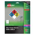 Avery 8" x 8" Laser/Inkjet Sign Labels, 15 labels/15-sheets 7278261513