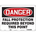 Condor Safety Sign, 10 in Height, 14 in Width, Polyethylene, Horizontal Rectangle, English, 465A27 465A27