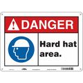 Condor Safety Sign, 10 in Height, 14 in Width, Aluminum, Horizontal Rectangle, English, 466L94 466L94