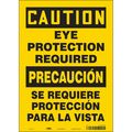 Condor Safety Sign, 14 in Height, 10 in Width, Vinyl, Vertical Rectangle, English, Spanish, 466U46 466U46