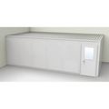 Porta-Fab 2-Wall Modular In-Plant Office, 8 ft 1 3/4 in H, 24 ft 1 1/4 in W, 12 ft 1 1/4 in D, Gray GV1224G-2