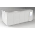 Porta-Fab 4-Wall Modular In-Plant Office, 8 ft 1 3/4 in H, 20 ft 4 1/2 in W, 10 ft 4 1/2 in D, Gray GV1020G