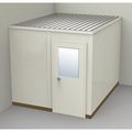 Porta-Fab 2-Wall Modular In-Plant Office, 8 ft 1 3/4 in H, 10 ft 1 1/4 in W, 8 ft 1 1/4 in D, Beige GS810-2