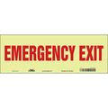 Condor Safety Sign, 5 in x 14 in, Glow Vinyl 467R23