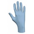 Showa 6050PF, Disposable Gloves, 4 mil Palm, Nitrile, Powder-Free, M, 100 PK, Light Blue 6050PFM
