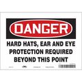 Condor Safety Sign, 7 in Height, 10 in Width, Vinyl, Vertical Rectangle, English, 468R39 468R39