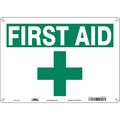 Condor First Aid Sign, 14" Wx10" H, 0.032" Thick, 471V10 471V10