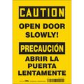 Condor Safety Sign, 10 in Height, 7 in Width, Vinyl, Horizontal Rectangle, English, Spanish, 471X29 471X29