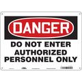 Condor Safety Sign, 10 in Height, 14 in Width, Aluminum, Horizontal Rectangle, English, 472M91 472M91