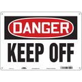 Condor Safety Sign, 10 in Height, 14 in Width, Polyethylene, Horizontal Rectangle, English, 473G07 473G07