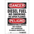 Condor No Smoking Sign, 10 in Height, 7 in Width, Vinyl, Horizontal Rectangle, English, Spanish 473T33