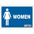 Condor Restroom Sign, 10" W, 7" H, 0.032" Thick, 473Y06 473Y06