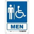 Condor Restroom Sign, 7" W, 10" H, 0.032" Thick, 473Z11 473Z11