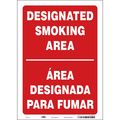 Condor Safety Sign, 14 in H, 10" W, Vinyl, Vertical Rectangle, English, Spanish, 474M10 474M10