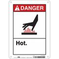 Condor Safety Sign, 10 in Height, 7 in Width, Aluminum, Horizontal Rectangle, English, 474Z85 474Z85