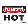 Condor Danger Sign, 10" W x 7" H, 0.032" Thick, 474Z13 474Z13
