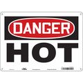 Condor Danger Sign, 10 in H, 14 in W, Aluminum, Horizontal Rectangle, English, 474Z14 474Z14