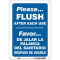 Condor Restroom Sign, 7" W, 10" H, 0.055" Thick, 474A67 474A67