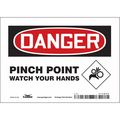 Condor Safety Sign, 5 in Height, 7 in Width, Vinyl, Horizontal Rectangle, English, 475D09 475D09