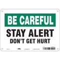 Condor Safety Sign, 7 in Height, 10 in Width, Aluminum, Vertical Rectangle, English, 475H71 475H71