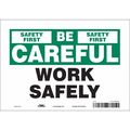 Condor Safety Sign, 7 in Height, 10 in Width, Vinyl, Vertical Rectangle, English, 475H69 475H69