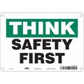 Condor Safety Sign, 7 in Height, 10 in Width, Polyethylene, Vertical Rectangle, English, 475J06 475J06