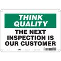 Condor Safety Sign, 7 in Height, 10 in Width, Polyethylene, Vertical Rectangle, English, 475J63 475J63