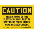 Condor Safety Sign, 5 in Height, 7 in Width, Vinyl, Horizontal Rectangle, English, 475N07 475N07