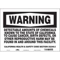 Condor Safety Sign, 14" Wx10" H, 0.004" Thickness 475V09