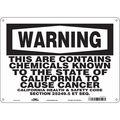 Condor Safety Sign, 14" Wx10" H, 0.032" Thickness 475V17