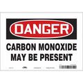 Condor Safety Sign, 7 in Height, 10 in Width, Vinyl, Vertical Rectangle, English, 475Y84 475Y84