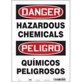 Condor Chemical Sign, 14 in H, 10 in W, Vinyl, Vertical Rectangle, English, Spanish, 476A48 476A48