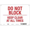 Condor Safety Sign, 7 in Height, 10 in Width, Polyethylene, Vertical Rectangle, English, 477J35 477J35