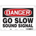 Condor Safety Sign, 7 in Height, 10 in Width, Polyethylene, Vertical Rectangle, English, 477U92 477U92