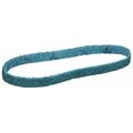 Scotch-Brite Sanding Belt, 3/8 in W, 13 in L, Coated/Non-Woven Blend, Aluminum Oxide, Very Fine, SC-BS, Blue 7000120694