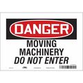 Condor Safety Sign, 7 in Height, 10 in Width, Vinyl, Vertical Rectangle, English, 478R53 478R53