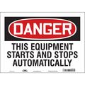 Condor Safety Sign, 10 in Height, 14 in Width, Vinyl, Horizontal Rectangle, English, 478T59 478T59