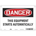 Condor Safety Sign, 7 in Height, 10 in Width, Aluminum, Vertical Rectangle, English, 478T60 478T60